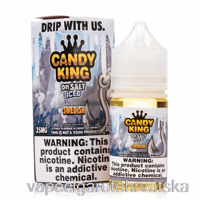 Vape Hrvatska Iced Swedish - Candy King Na Soli - 30ml 50mg